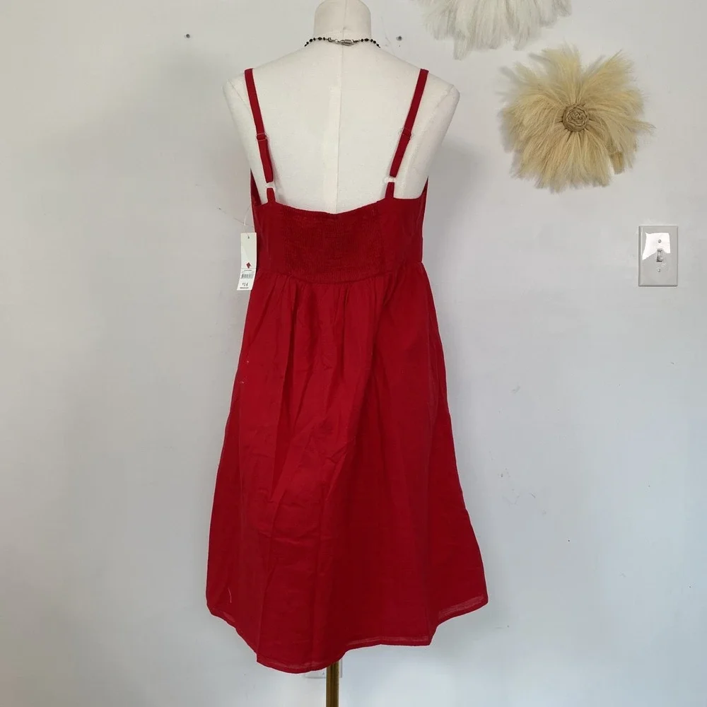 Faded Glory Womens Y2K Babydoll Dress Size 10 L Country Cowgirl Rodeo Boho NWT